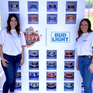 CEA Staffing Brand Ambassadors attending a NFL Draft Party hosted by Bud Light