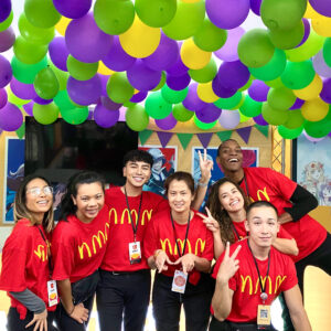 CEA Staffing brand ambassadors wearing McDonald's merch at Anime Expo LA!